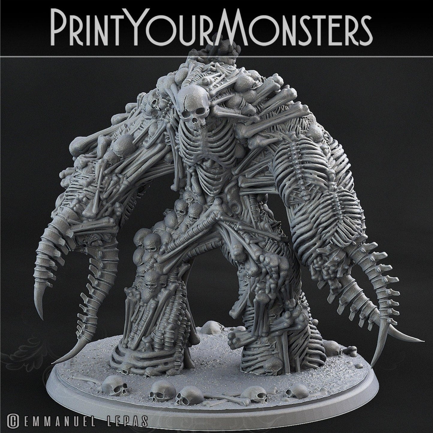 Bone Golem Miniature | Unveiling the Phases of Undeath - Plague Miniatures