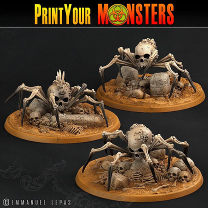 Bone Spider Miniatures | Dungeons and Dragons Spider Miniatures - Plague Miniatures