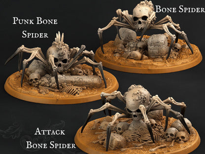 Bone Spider Miniatures | Dungeons and Dragons Spider Miniatures - Plague Miniatures