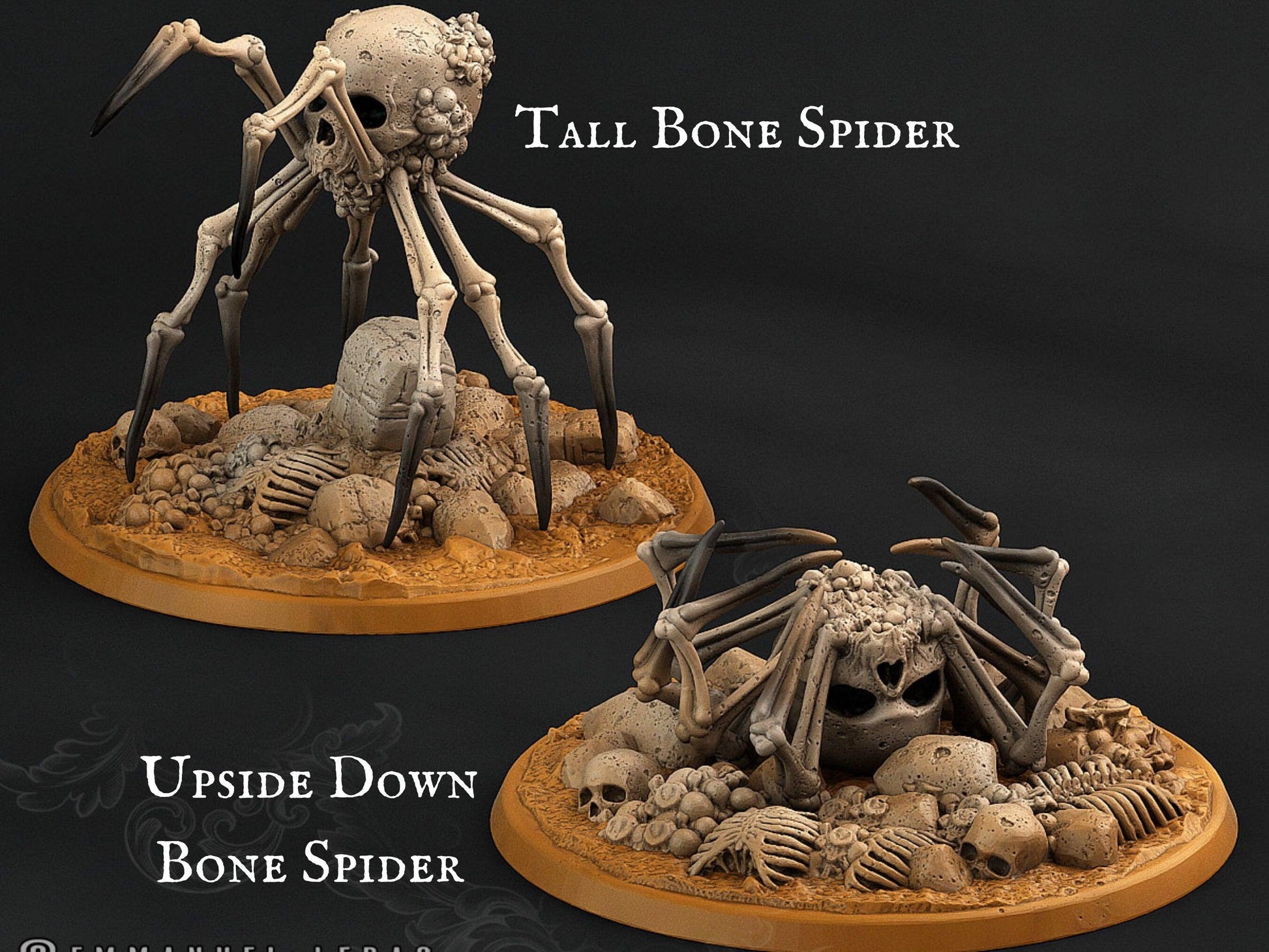 Bone Spider Miniatures | Dungeons and Dragons Spider Miniatures - Plague Miniatures