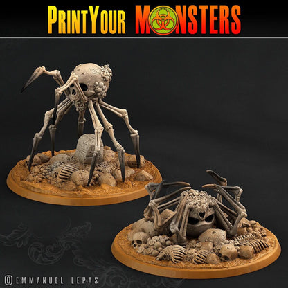 Bone Spider Miniatures | Dungeons and Dragons Spider Miniatures - Plague Miniatures