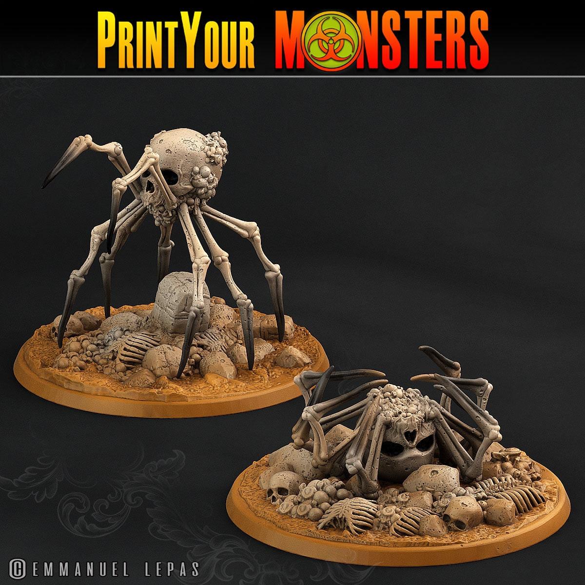 Bone Spider Miniatures | Dungeons and Dragons Tabletop Gaming - Plague Miniatures shop for DnD Miniatures
