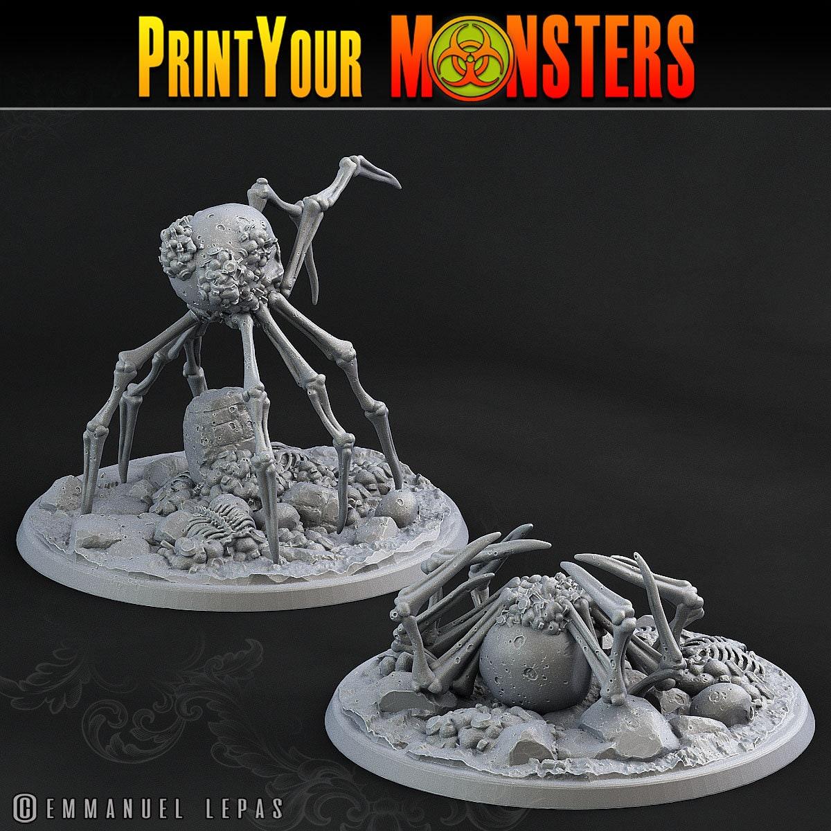 Bone Spider Miniatures | Dungeons and Dragons Tabletop Gaming - Plague Miniatures