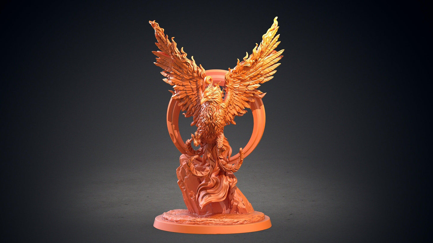 Bonghwang Phoenix Miniature | Majestic Symbol from Korean Mythology for Tabletop RPGs | 32mm Scale - Plague Miniatures