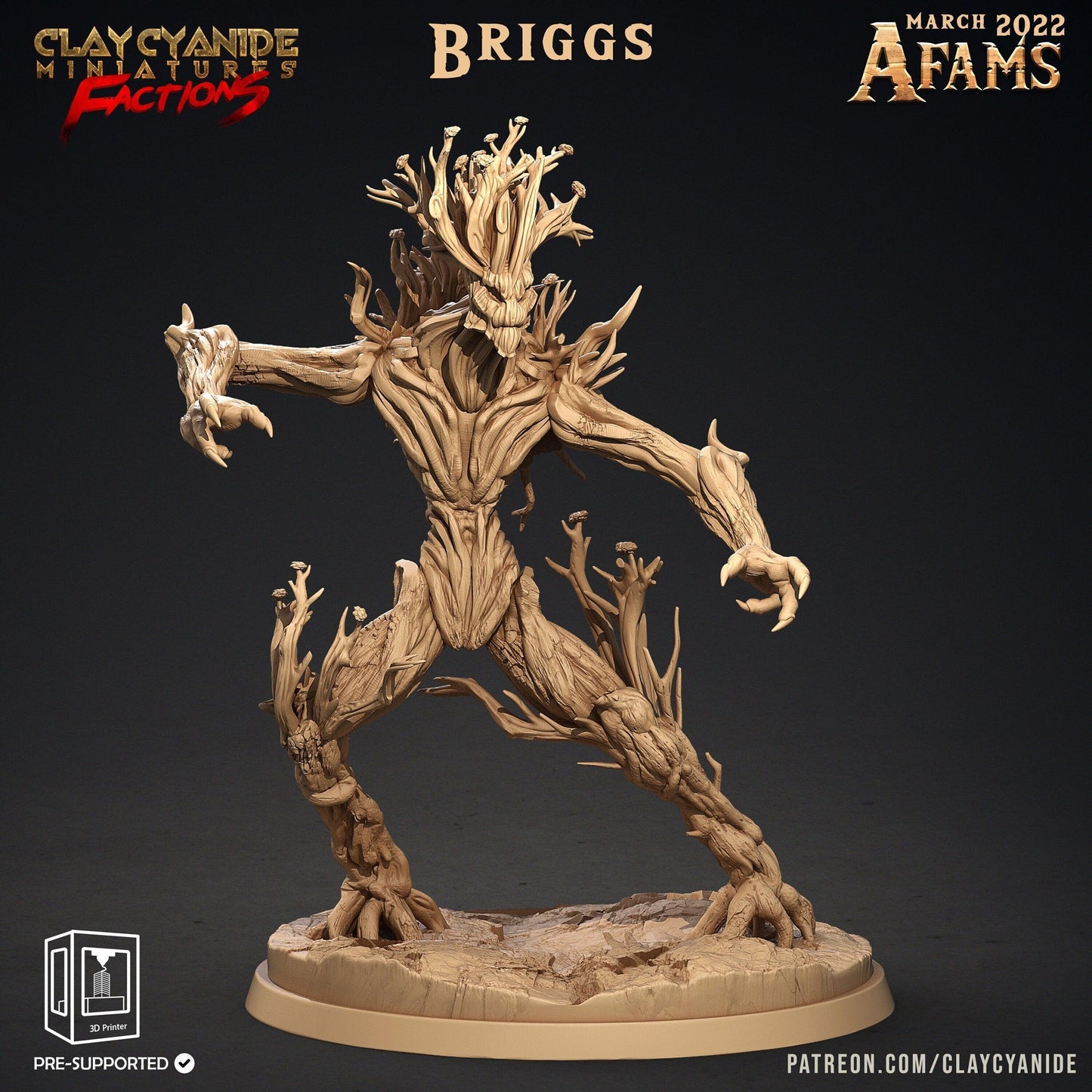 Briggs Tree Guardian Miniature | Enigmatic Forest Warden for DnD and RPG | 32mm Scale - Plague Miniatures