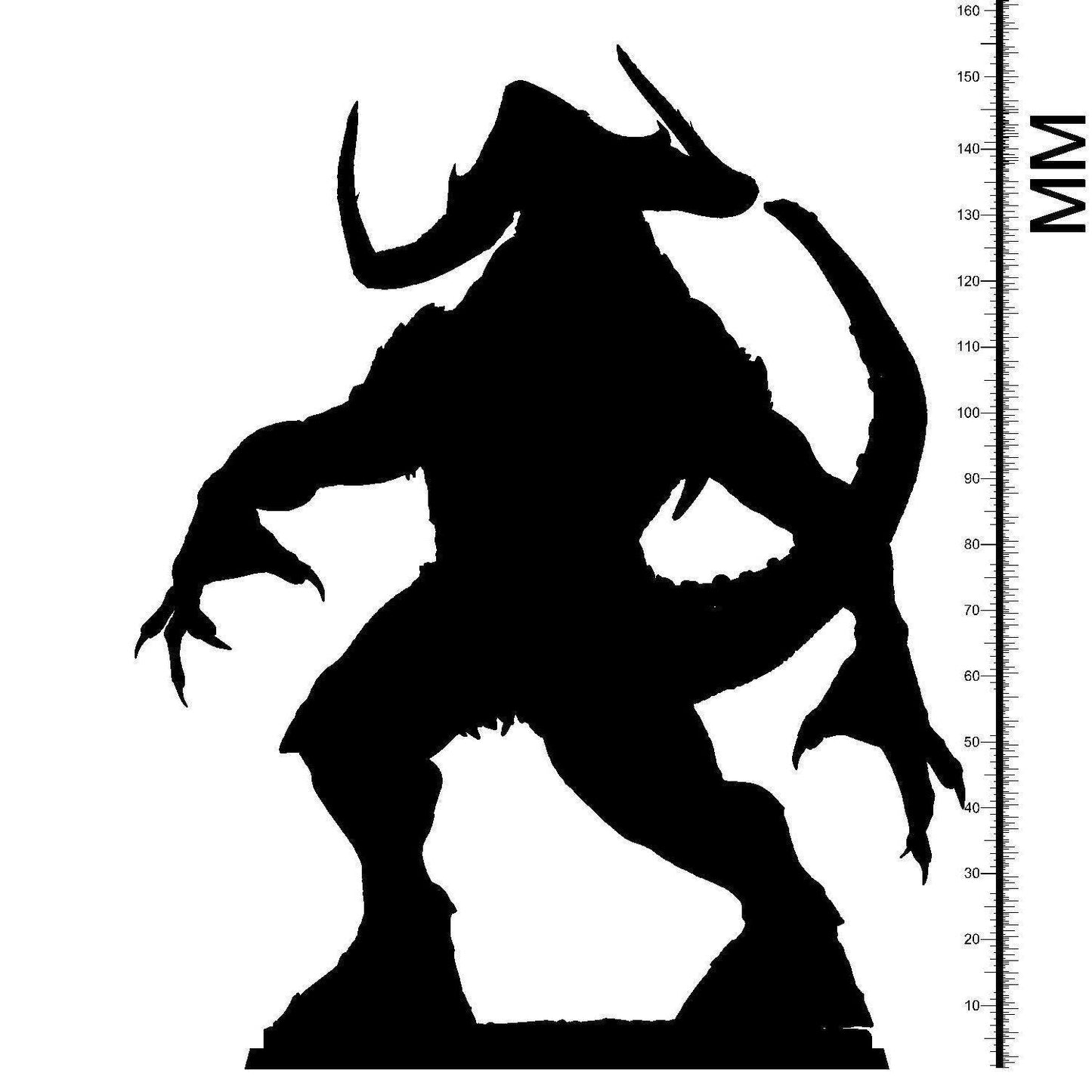 Bulgu Demon Miniature | Large Alien Monster Inspired by Ethiopian Mythology | 32mm Scale - Plague Miniatures