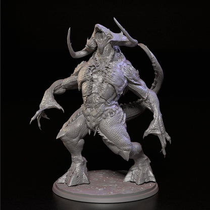 Bulgu Demon Miniature | Large Alien Monster Inspired by Ethiopian Mythology | 32mm Scale - Plague Miniatures