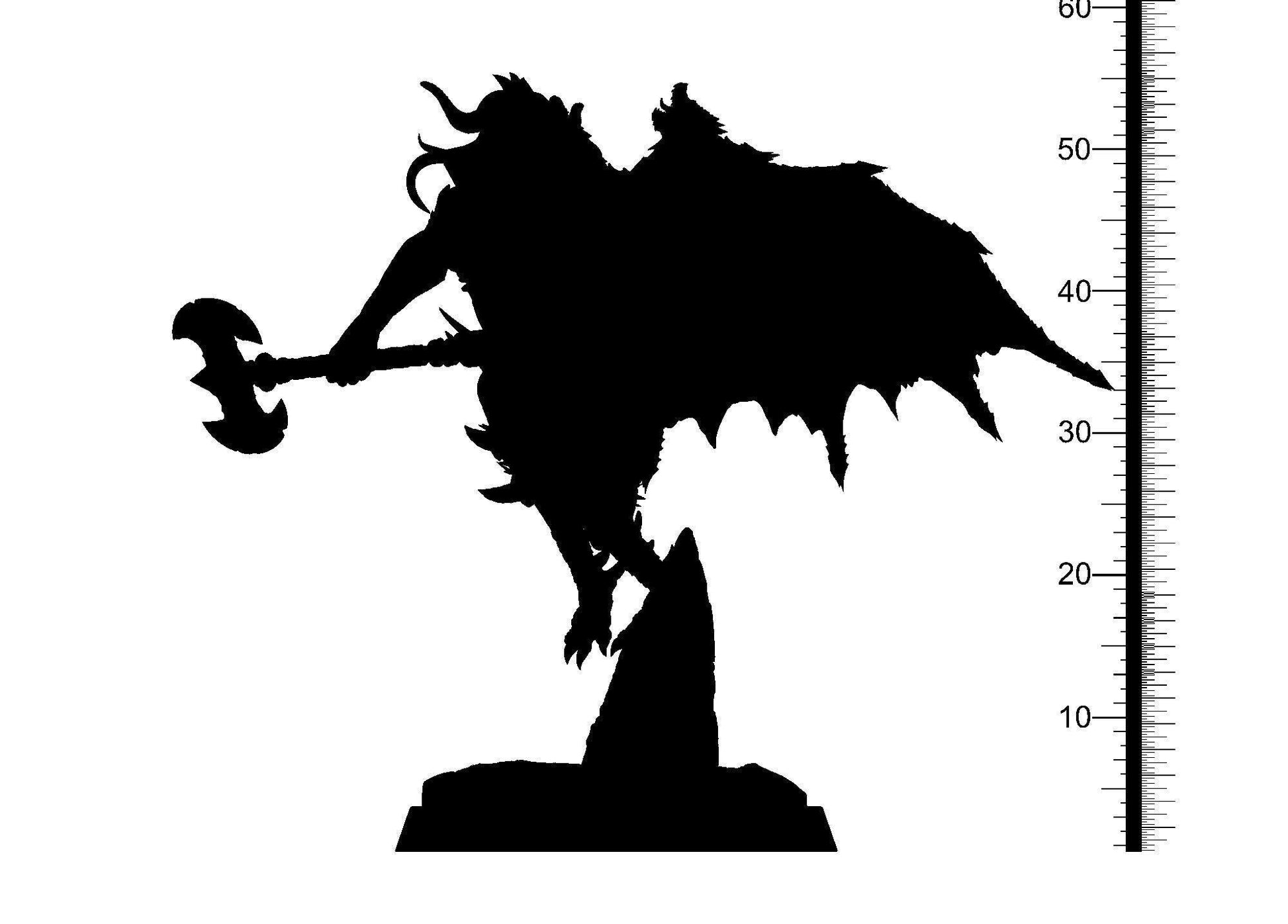 Buraot, the Winged Demon Miniature | Fallen Angel for Tabletop Gaming | 32mm Scale - Plague Miniatures
