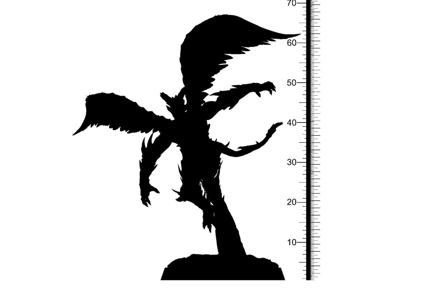 Buwaon Miniature | Flying Demon Figure for Tabletop Gaming | 32mm Scale - Plague Miniatures