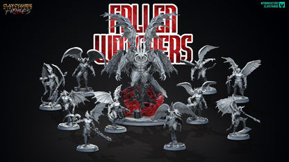 Buwaon Miniature | Flying Demon Figure for Tabletop Gaming | 32mm Scale - Plague Miniatures