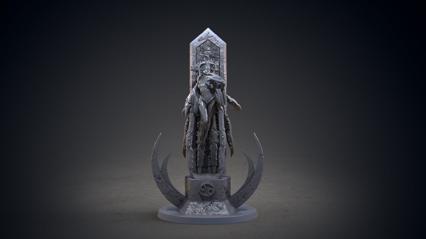 Cancer Zodiac Miniature | Nurturing Water Sign for Tabletop Adventures | 32mm Scale - Plague Miniatures