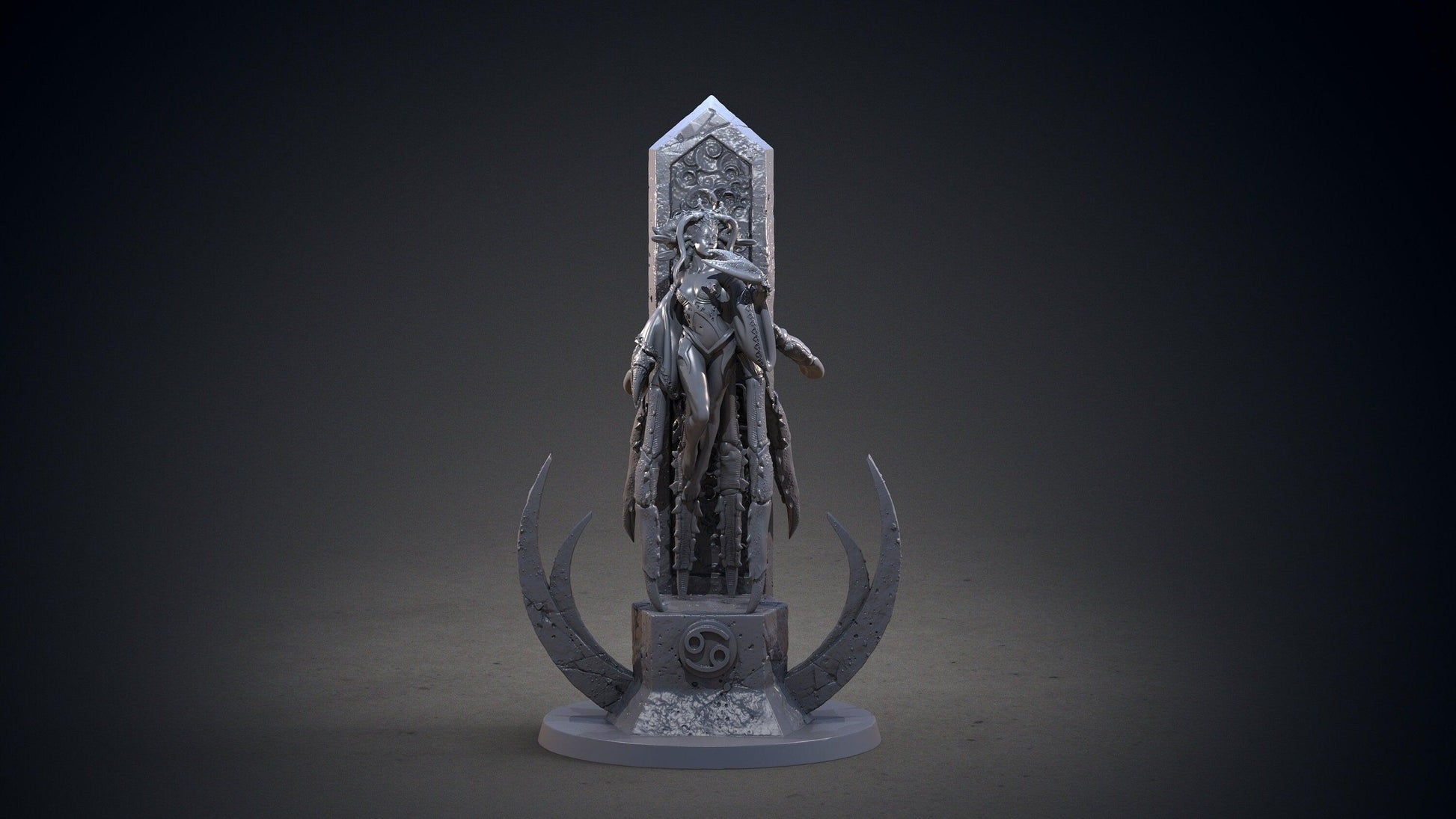 Cancer Zodiac Miniature | Nurturing Water Sign for Tabletop Adventures | 32mm Scale - Plague Miniatures