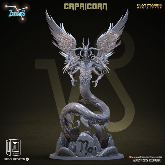 Capricorn Zodiac Miniature | Ambitious Earth Sign for Tabletop Adventures | 32mm Scale - Plague Miniatures