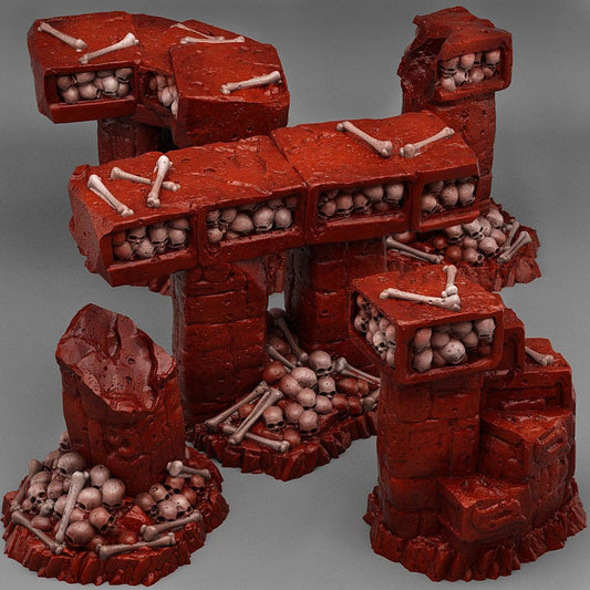 Catacomb Modular Bridge Miniatures | Wargaming Terrain Set - Plague Miniatures