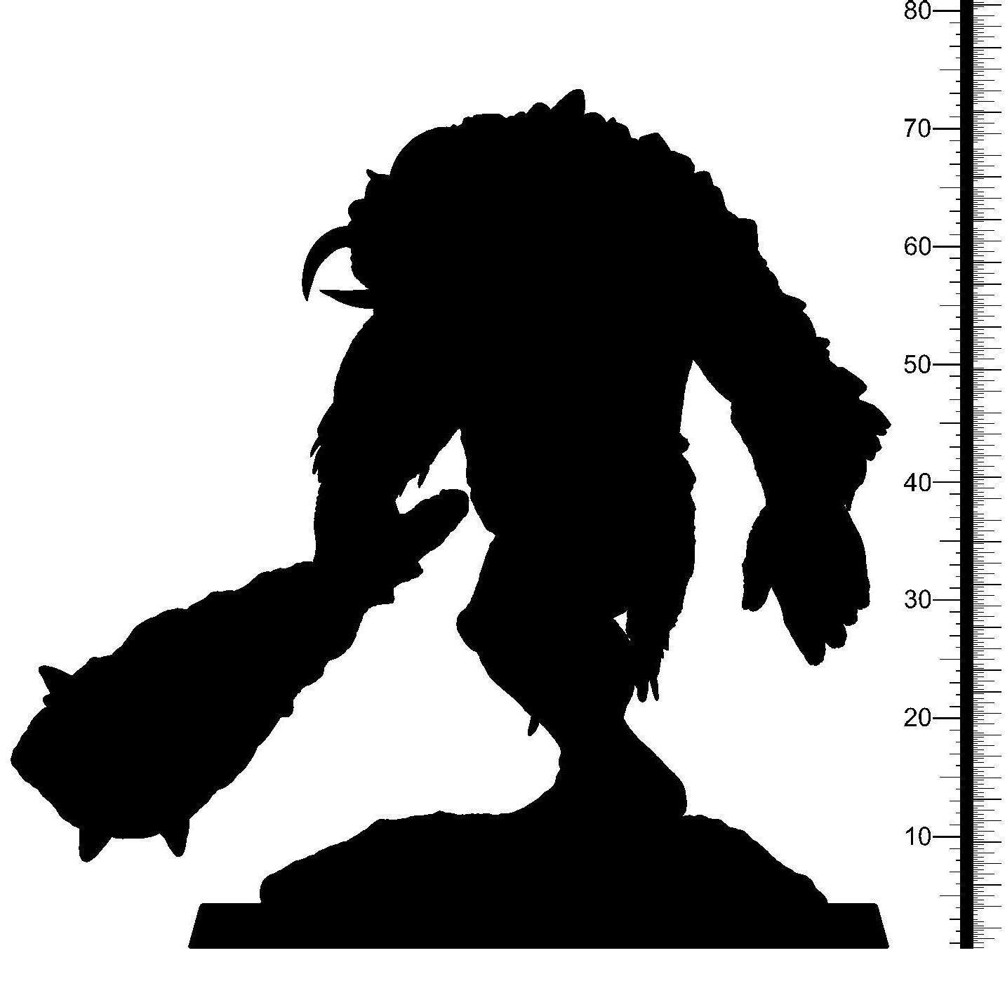 Cave Troll Miniature | Fearsome Fantasy Figure for Tabletop Adventures | 32mm Scale - Plague Miniatures