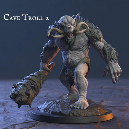 Cave Troll Miniature | Monster Miniature for Tabletop Adventures | 32mm Scale - Plague Miniatures shop for DnD Miniatures