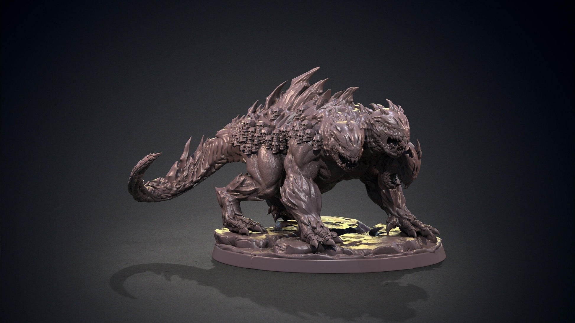 Cerberus Demon Miniature | Clay Cyanide | Dante's Inferno | Tabletop Gaming | DnD Miniature | Dungeons and Dragons dnd 5e - Plague Miniatures shop for DnD Miniatures