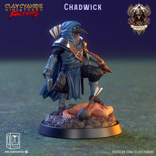 Chadwick Kenku Miniature for DnD 5e | Dungeons and Dragons Feathered Figure | 32mm Scale - Plague Miniatures