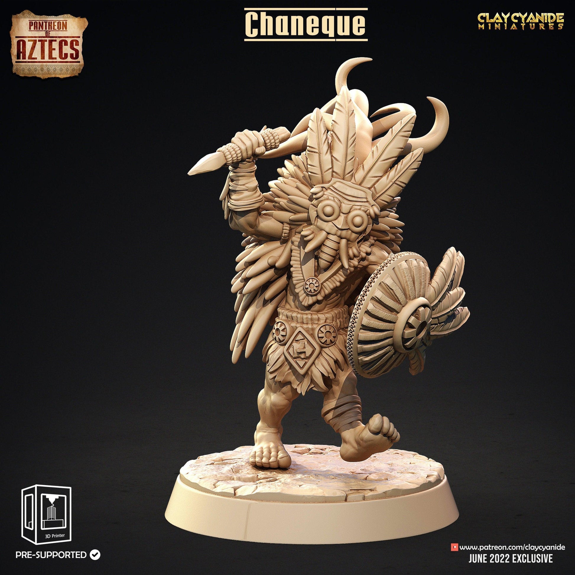 Chaneque Aztec Monster Miniature | Mythical Menace for DnD | 32mm Scale - Plague Miniatures