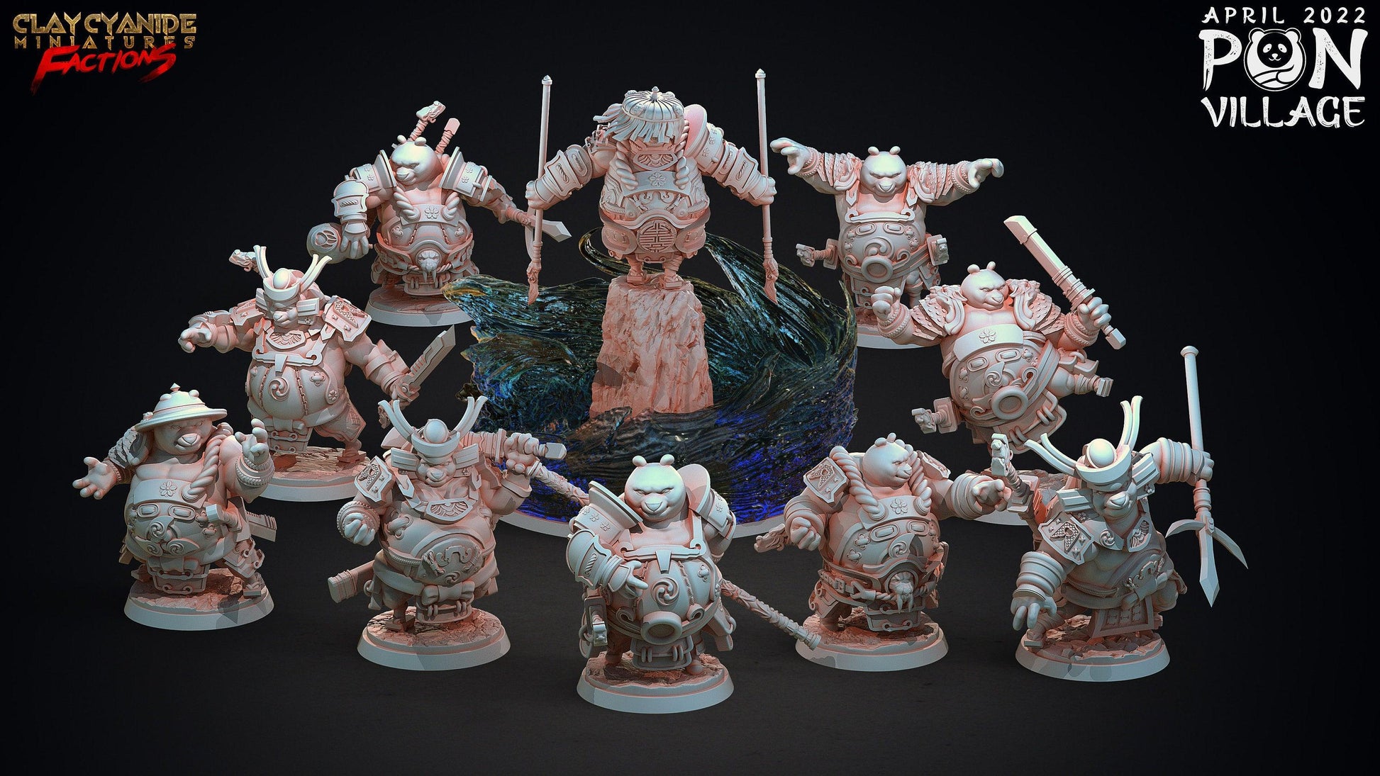 Chum-Chum Pandafolk Miniature | Playful Pandaren Companion for Tabletop RPGs | 32mm Scale - Plague Miniatures
