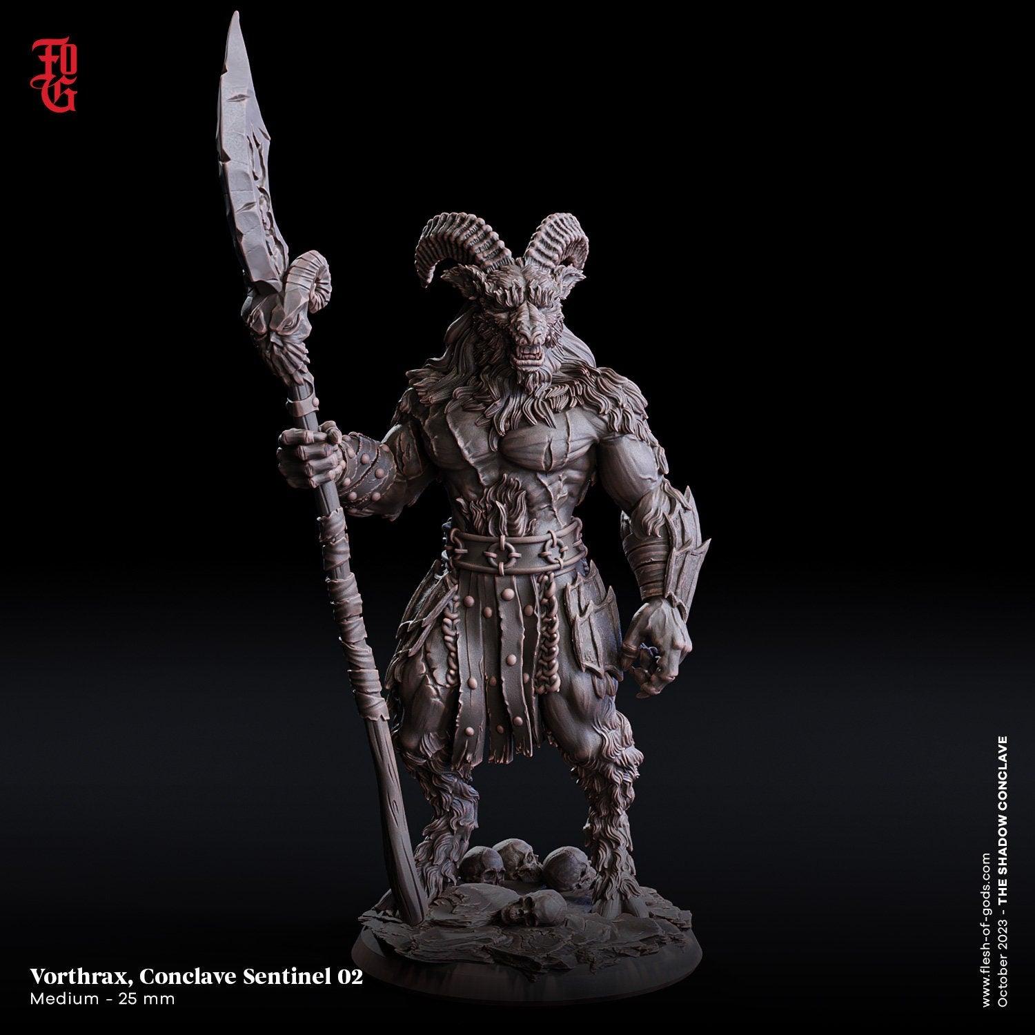 Conclave Sentinel DnD Fiend Miniature | Demon Monster Miniature | 32mm Scale - Plague Miniatures