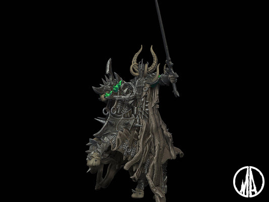 Corrupted Rider Miniature 28mm scale Tabletop gaming DnD Miniature Dungeons and Dragons,dnd 5e dungeon master gift - Plague Miniatures