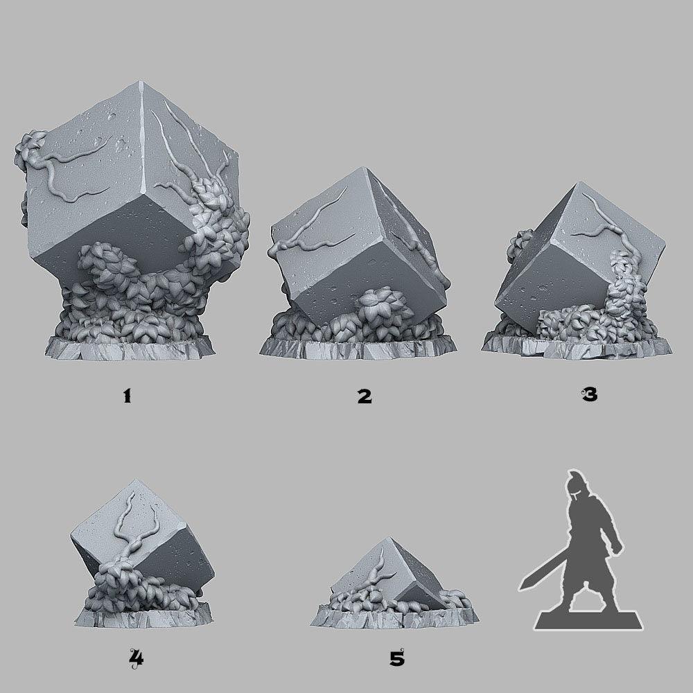 Corrupted Rock Terrain Miniatures | Stone Wargaming Terrain - Plague Miniatures