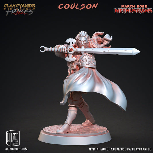 Coulson vampire miniature | Clay Cyanide | Methuselans | Tabletop Gaming | DnD Miniature | Dungeons and Dragons , DnD 5e - Plague Miniatures shop for DnD Miniatures