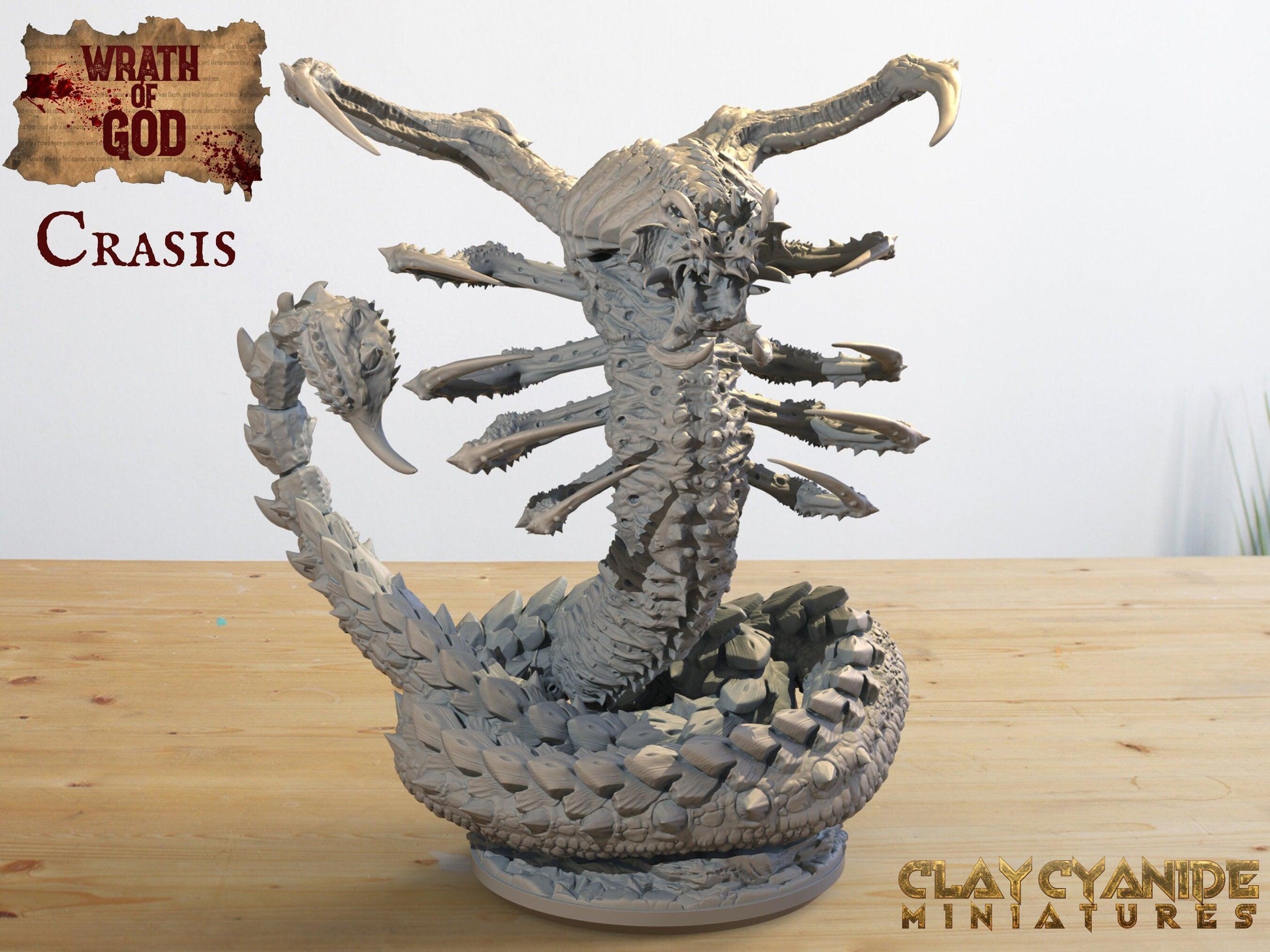 Crasis Miniature | Scorpion Aberration Sculpture | 32mm Scale - Plague Miniatures