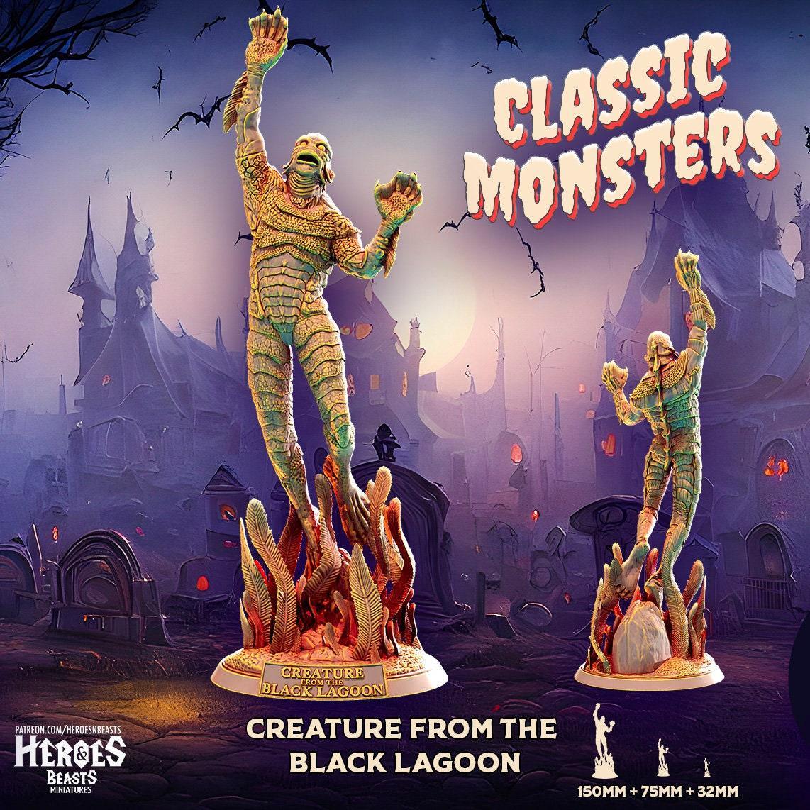 Creature from the Black Lagoon Miniature Resin Bust | Classic Monsters | DnD Miniature | Dungeons and Dragons, DnD 5e Feature Film Theatre - Plague Miniatures