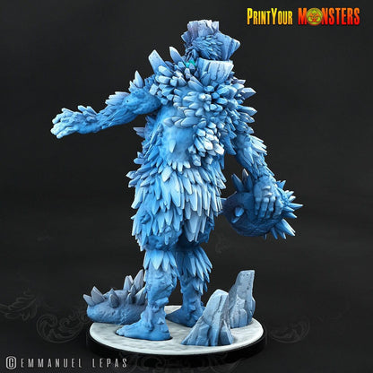 Cryostalos Dark Shimmer Giant Miniature | Ancient Ice Elemental Unleashed - Plague Miniatures