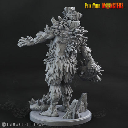 Cryostalos Dark Shimmer Giant Miniature | Ancient Ice Elemental Unleashed - Plague Miniatures