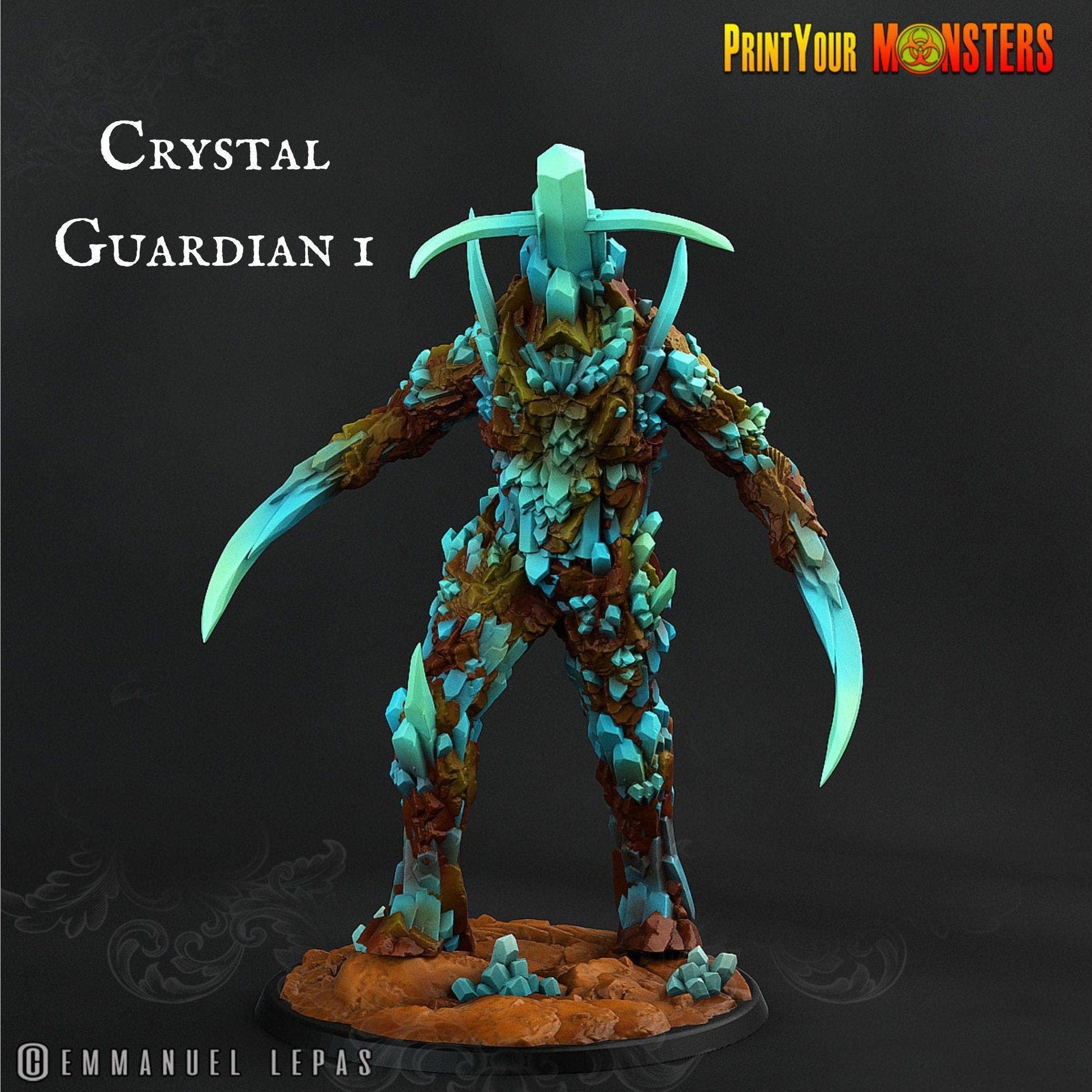 Crystal Guardian Miniatures | Gemstone Monsters for Your Adventures - Plague Miniatures