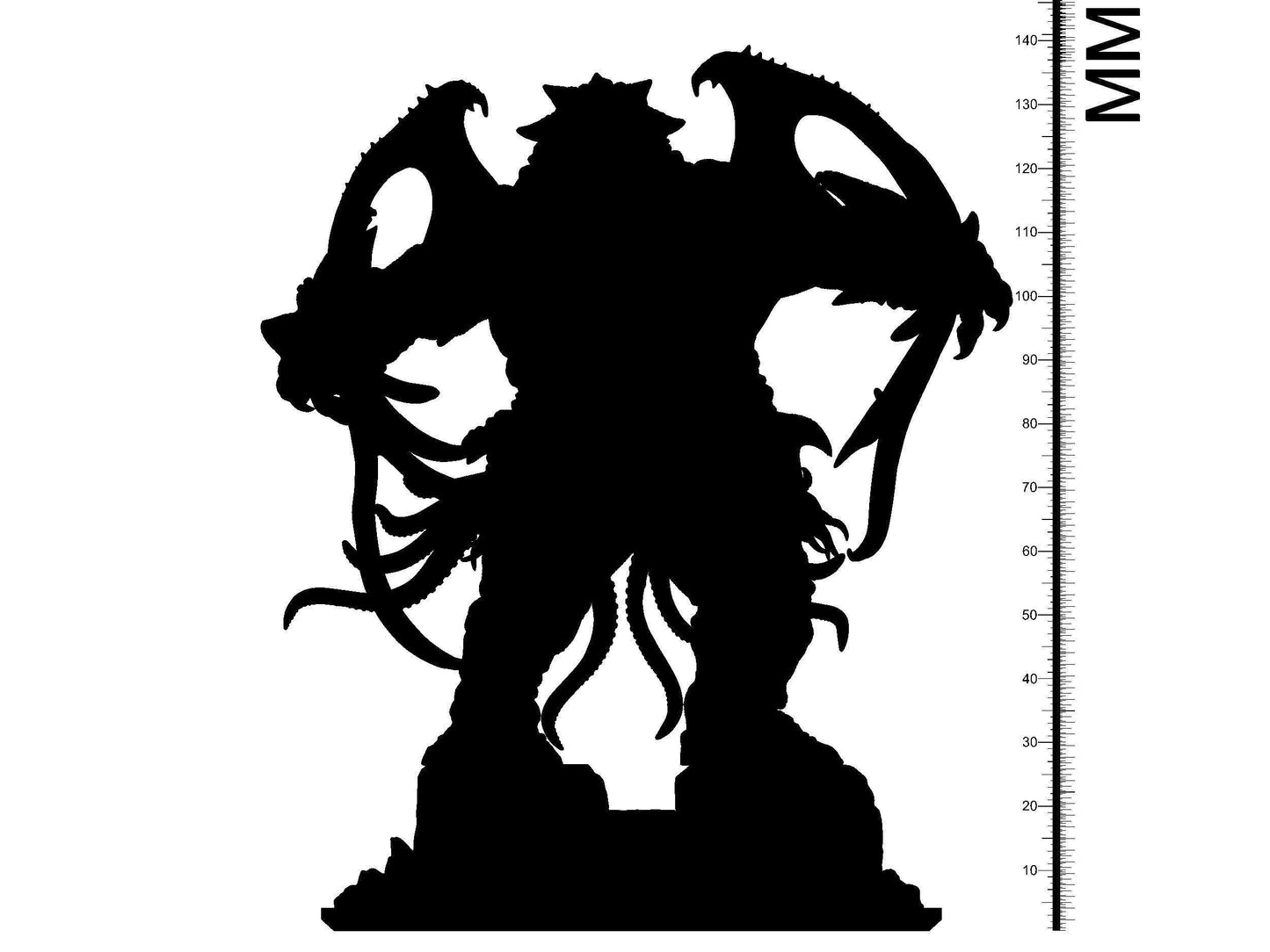 Cthulhu Miniature | Eldritch Horror Sculpture for Dungeons and Dragons | 32mm Scale - Plague Miniatures