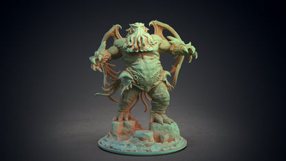 Cthulhu Miniature | Eldritch Horror Sculpture for Dungeons and Dragons | 32mm Scale - Plague Miniatures