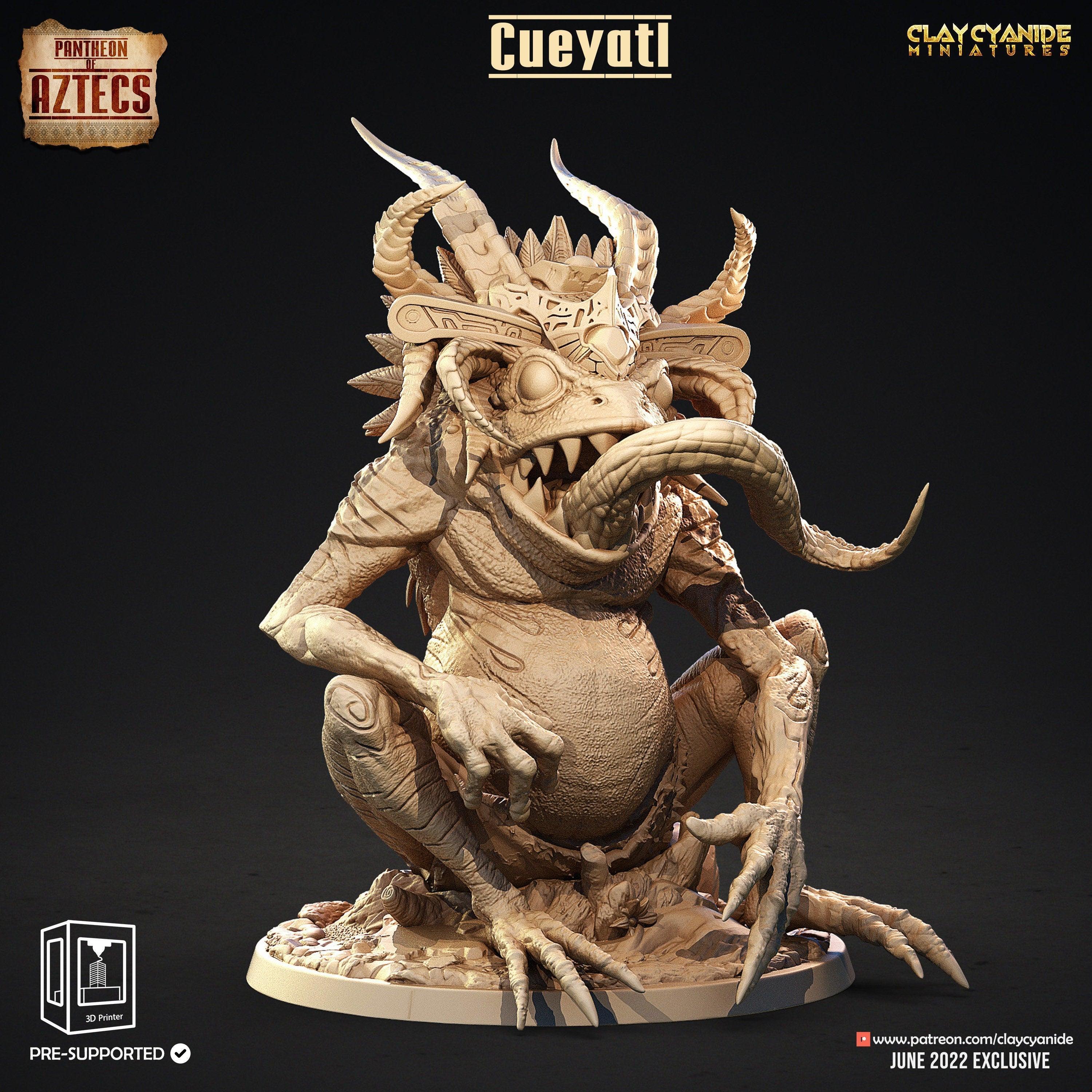 Cueyatl Leader Aztec Miniature | Monster Miniature for 5e | 32mm Scale ...