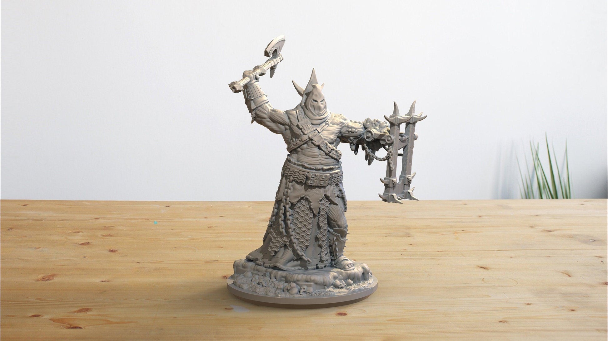 Cult Executioner Miniature | Ominous Enforcer for Dungeons and Dragons | 32mm Scale - Plague Miniatures