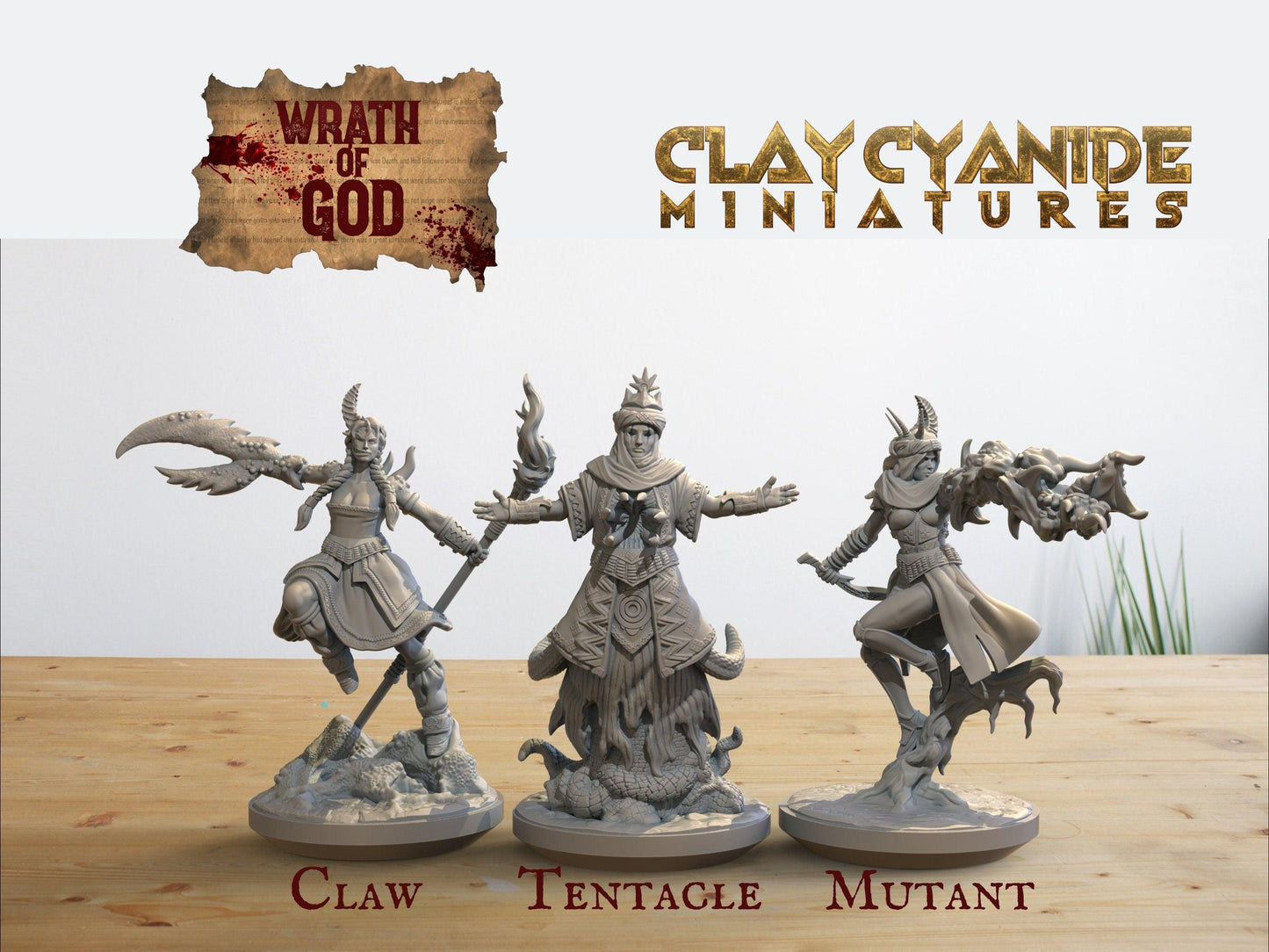 Cult Fanatics Miniature Set | Mutated Devotees for DnD 5e | 32mm Scale - Plague Miniatures