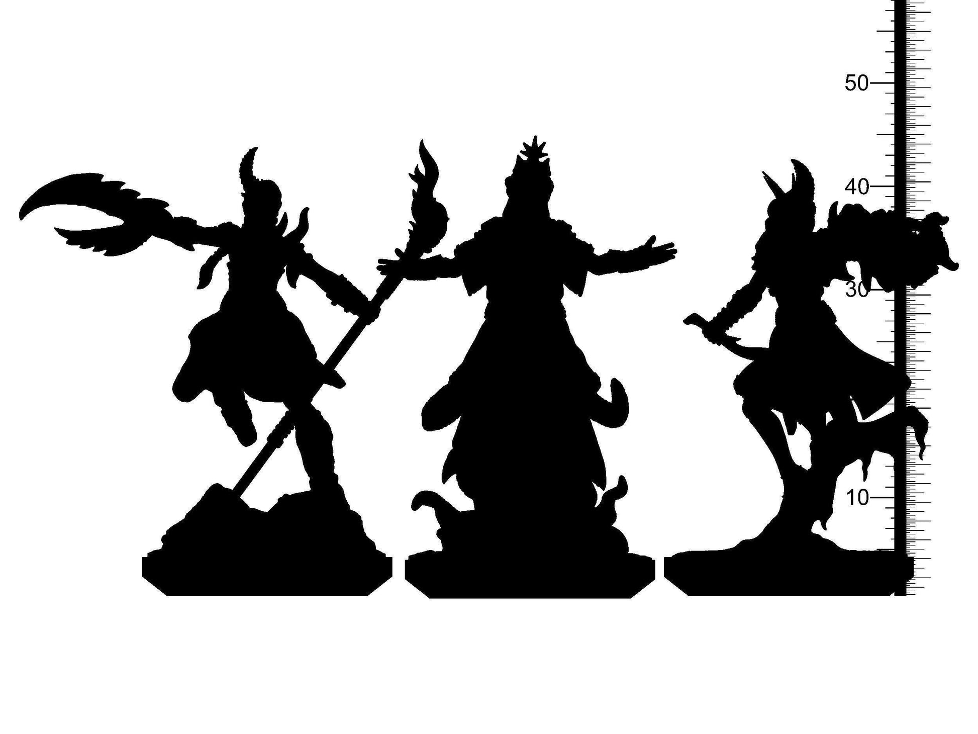 Cult Fanatics Miniature Set | Mutated Devotees for DnD 5e | 32mm Scale - Plague Miniatures