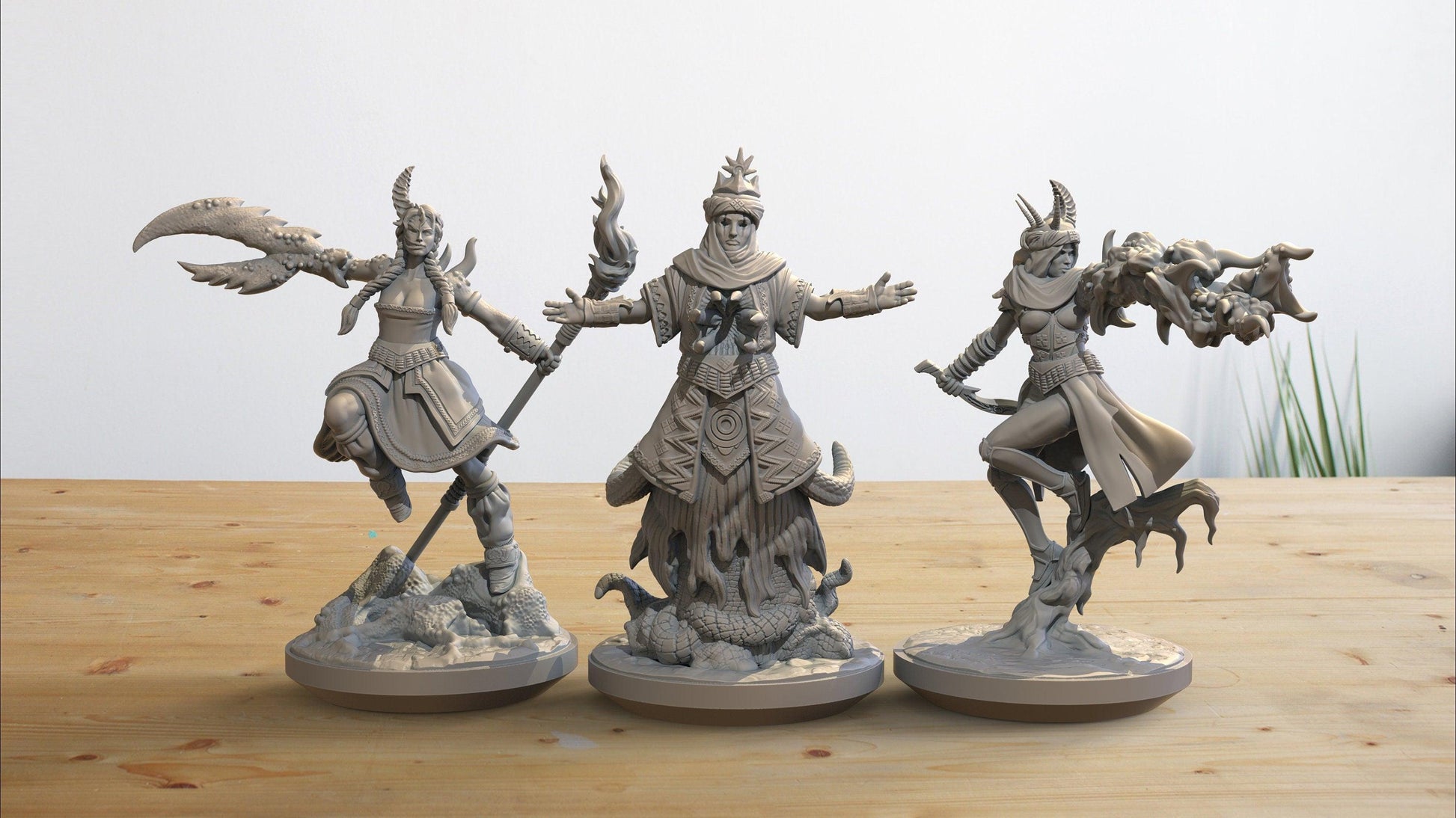Cult Fanatics Miniature Set | Mutated Devotees for DnD 5e | 32mm Scale - Plague Miniatures