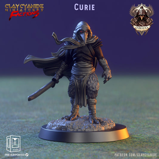 Curie Kenku Miniature for DnD 5e | Dungeons and Dragons Avian Player Character | 32mm Scale - Plague Miniatures