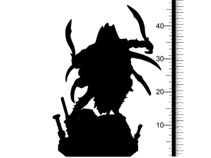 Cursed Blade Miniature | Headless Rogue Monster Sculpture | 32mm Scale - Plague Miniatures