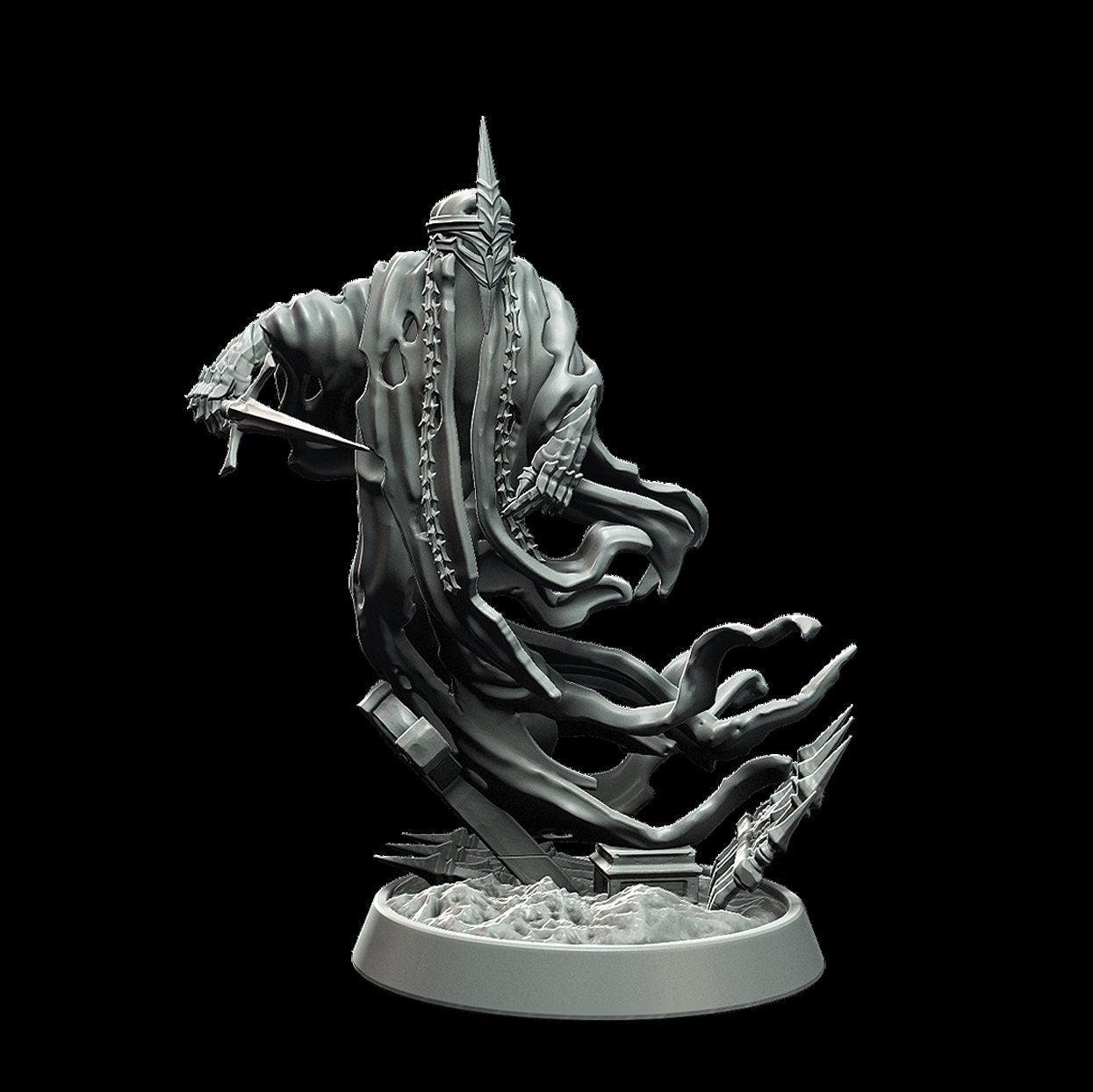 Damned Spirit Miniature - 3 Poses - 28mm scale Tabletop gaming DnD Miniature Dungeons and Dragons, ttrpg dnd 5e - Plague Miniatures