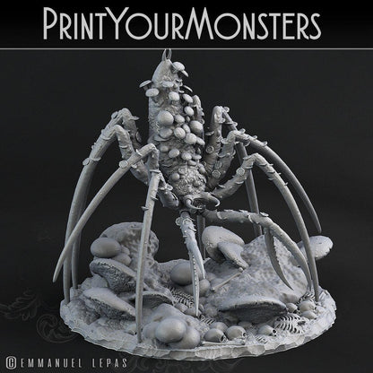 Dancing Toadstool Spider Miniature | Tabletop gaming | DnD Miniature | Dungeons and Dragons, DnD 5e monster miniature arachnid faerun - Plague Miniatures
