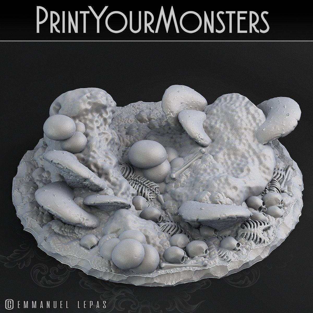 Dancing Toadstool Spider Miniature | Tabletop gaming | DnD Miniature | Dungeons and Dragons, DnD 5e monster miniature arachnid faerun - Plague Miniatures