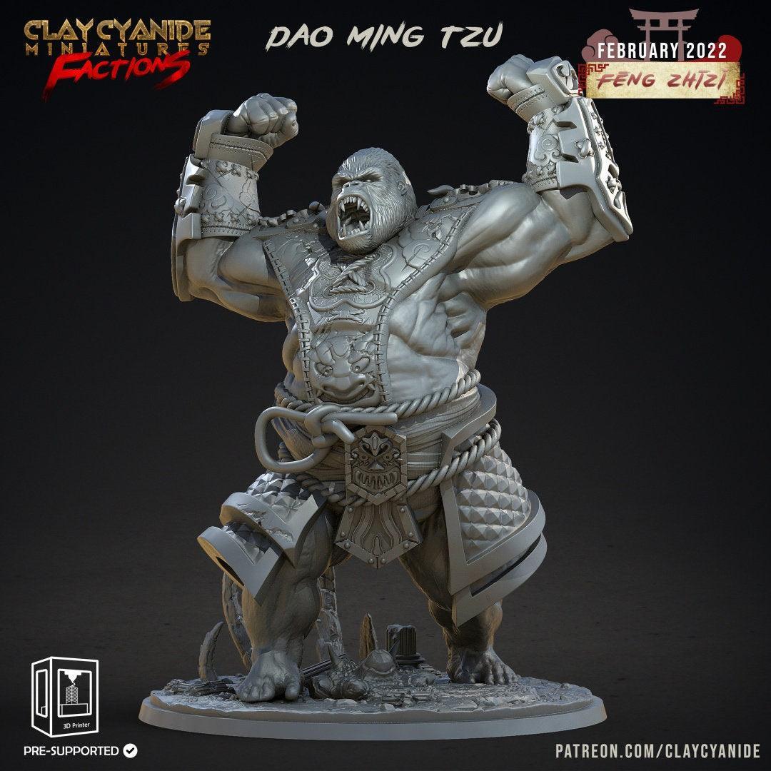 Dao Ming Tzu Ape Boss Monster Miniature | Sun Wukong Varana for Tabletop Adventures | 32mm Scale - Plague Miniatures