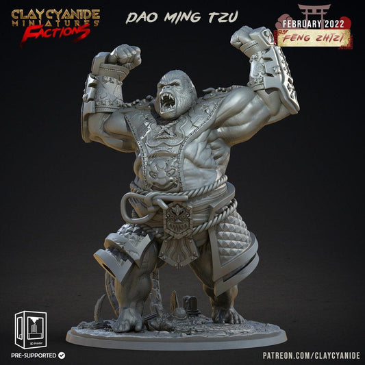Dao Ming Tzu Ape Boss Monster Miniature | Sun Wukong Varana for Tabletop Adventures | 32mm Scale - Plague Miniatures