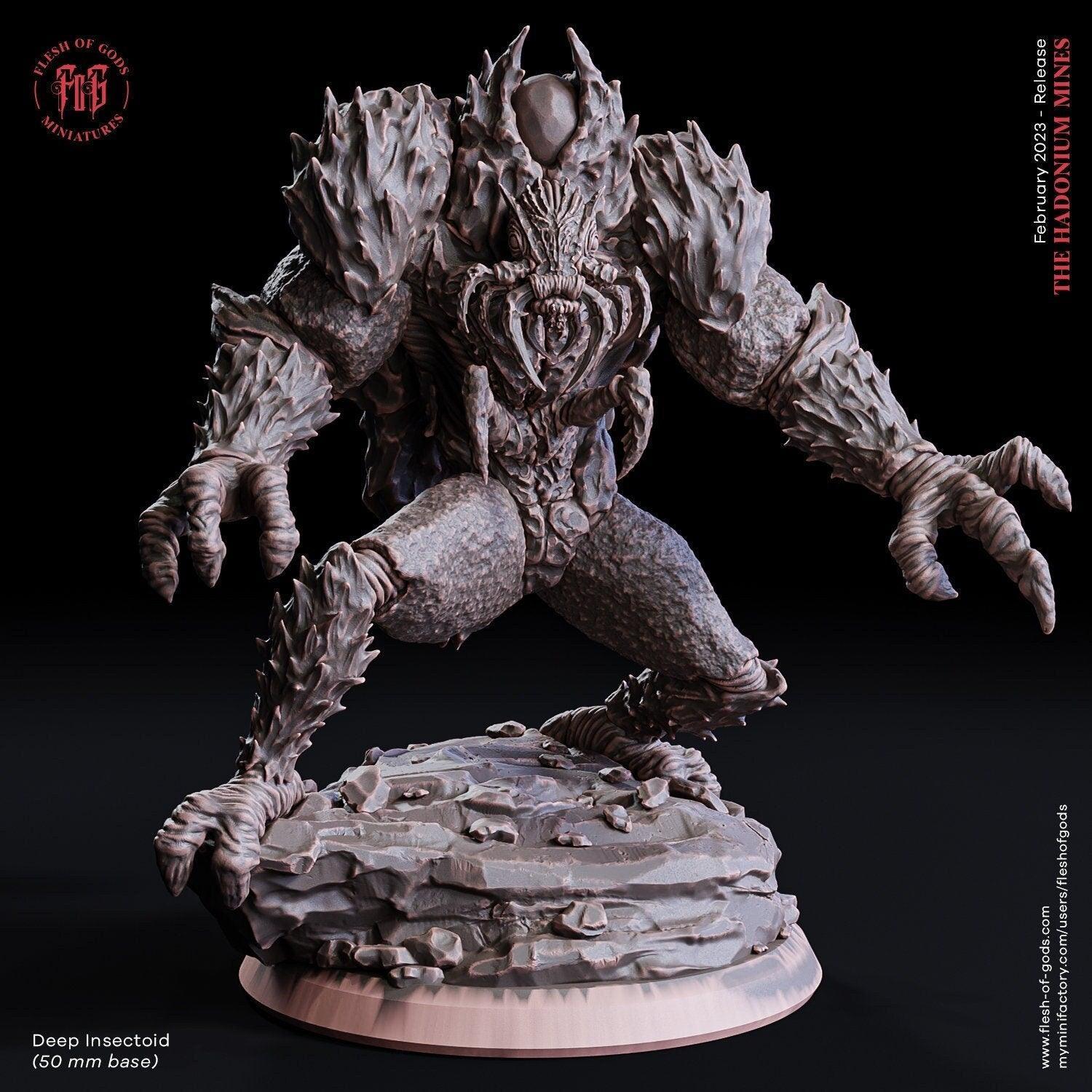 Deep Insectoid Miniature | Monster Insect Figurine for DnD and RPG Adv ...