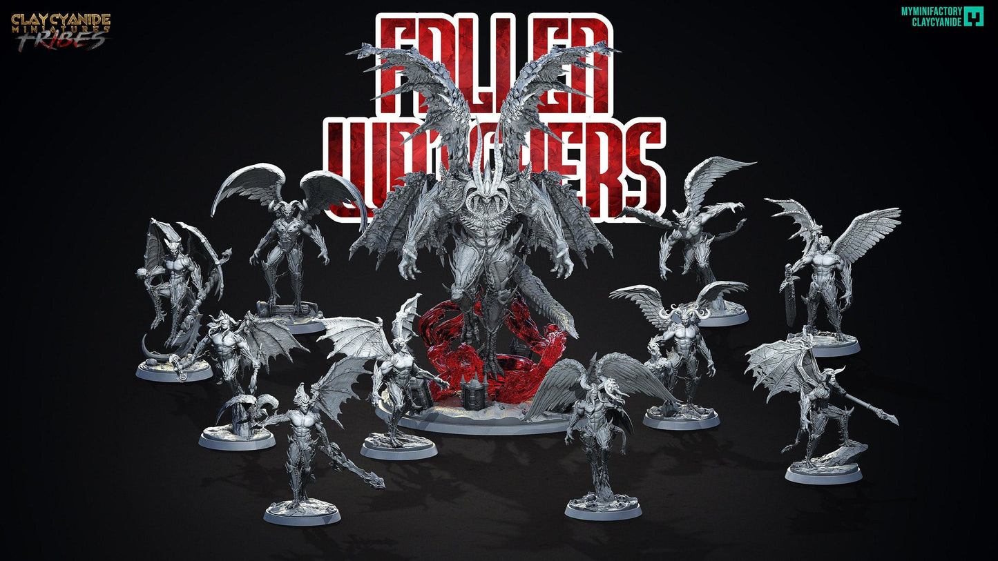 Demon miniature | Barubal Clay Cyanide | Fallen Watchers | DnD Miniature | Dungeons and Dragons, DnD 5e male succubus incubus - Plague Miniatures shop for DnD Miniatures