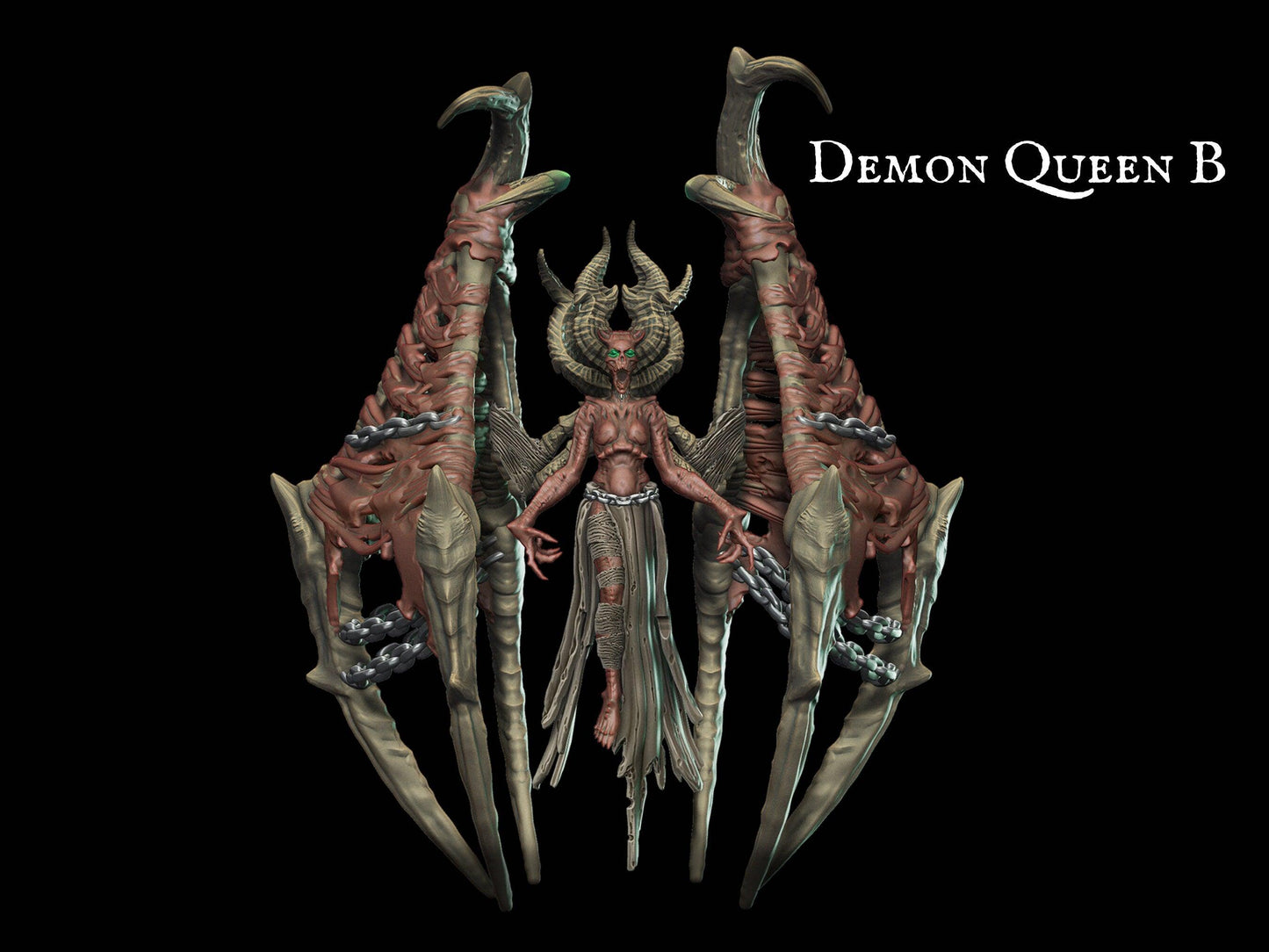 Demon Queen Miniature 28mm scale Tabletop gaming DnD Miniature Dungeons and Dragons, dnd 5e dungeon master gift demon miniature - Plague Miniatures